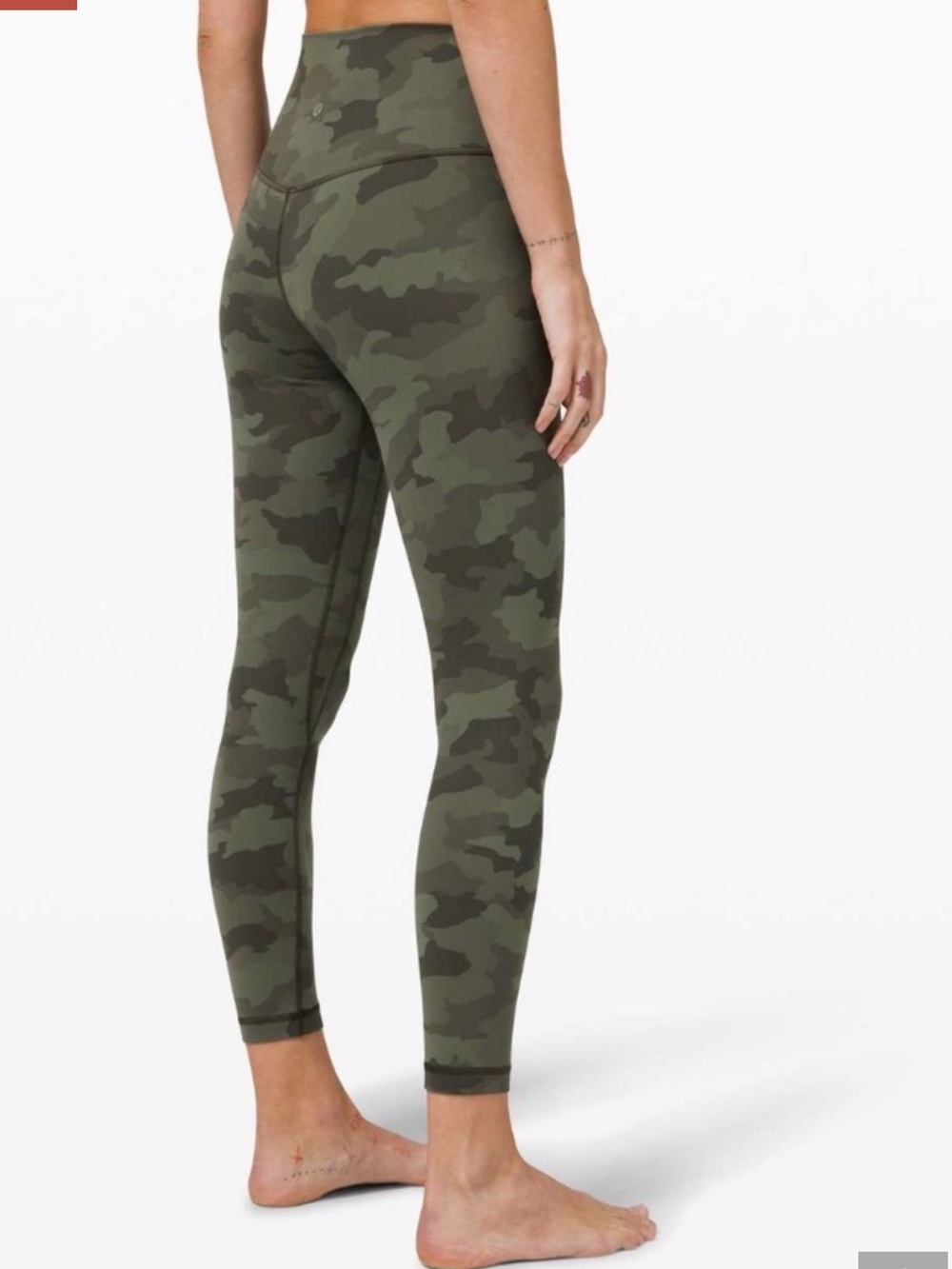 Lululemon Align Leggings Camo Green Nulu , size 12